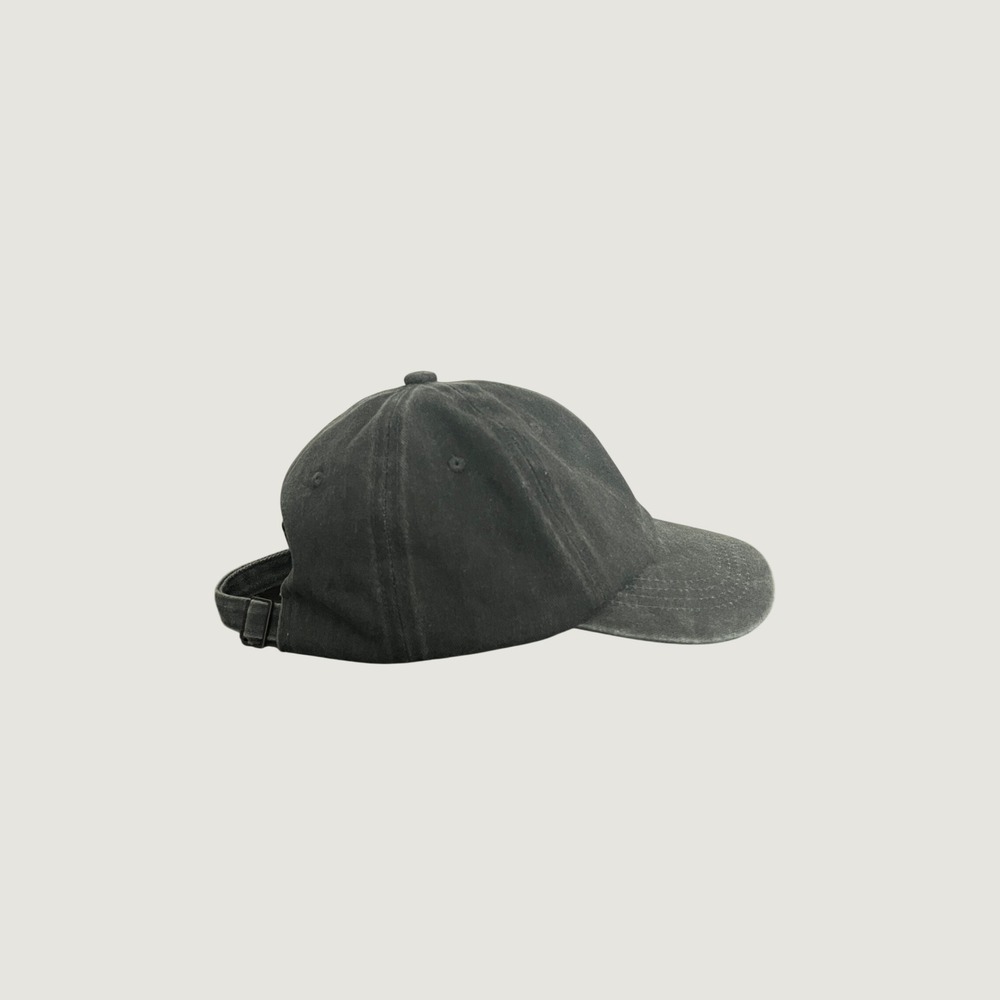 Lift Down NYC Classic Cap Washed Charcoal Grey Cotton Adjustable Hat Size Small
